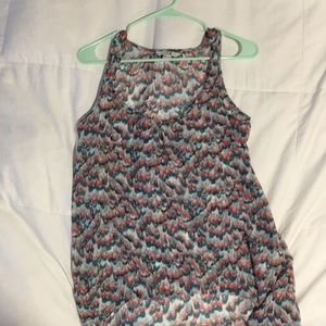 Multicolor tank top and it’s long in the back